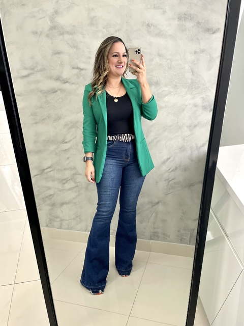 Look Blazer Verde Feminino