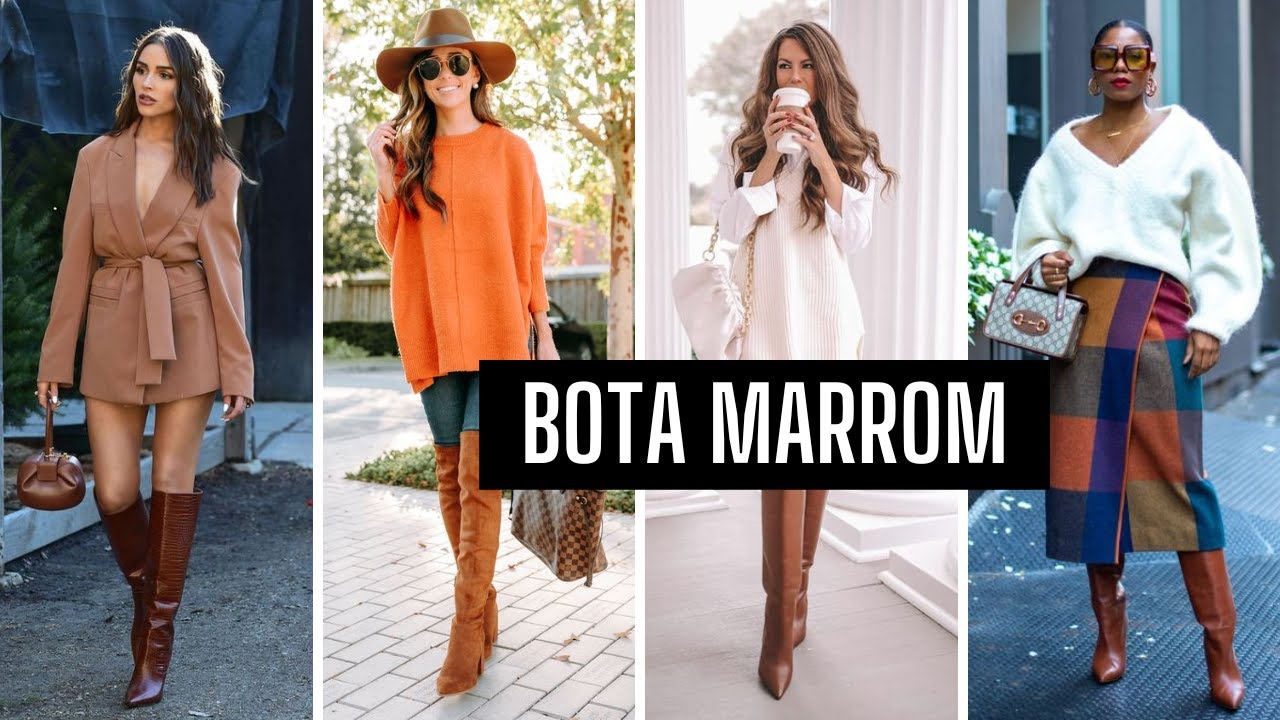 Look Bota Caramelo Feminino