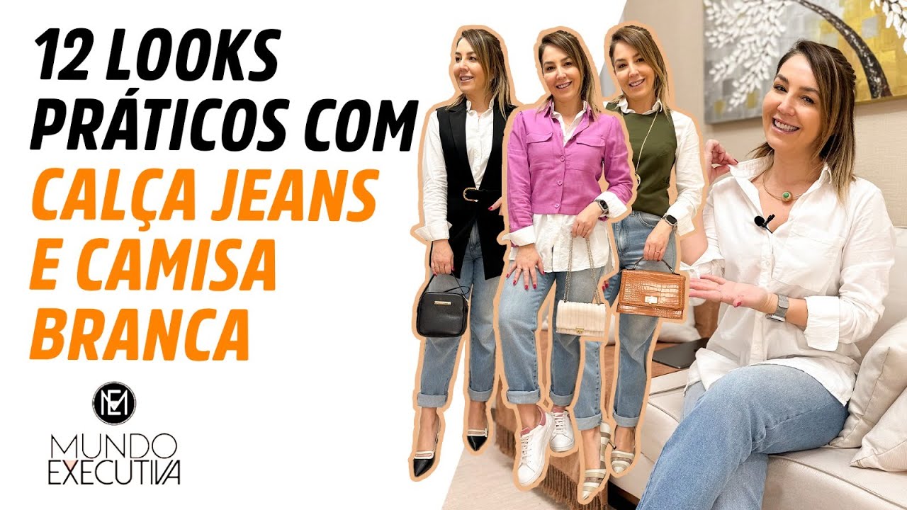 Look Calça Jeans E Camiseta Feminino