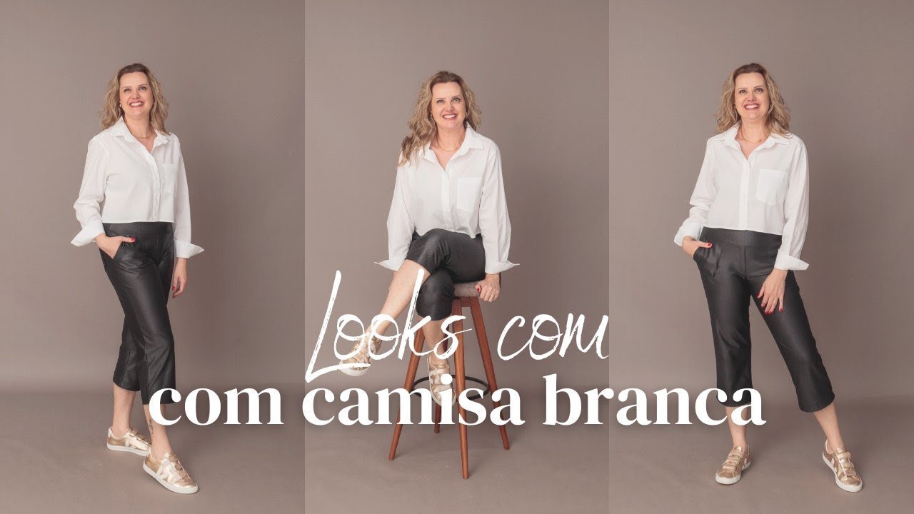 Look Camiseta Branca Feminino