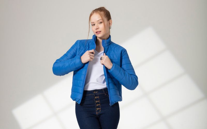 Look Blazer Azul Feminino