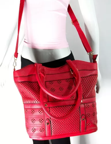 Look Bolsa Vermelha Feminino