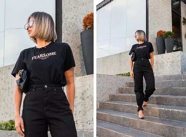 Look All Black Feminino