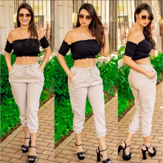 Look Calça Jogger Feminino