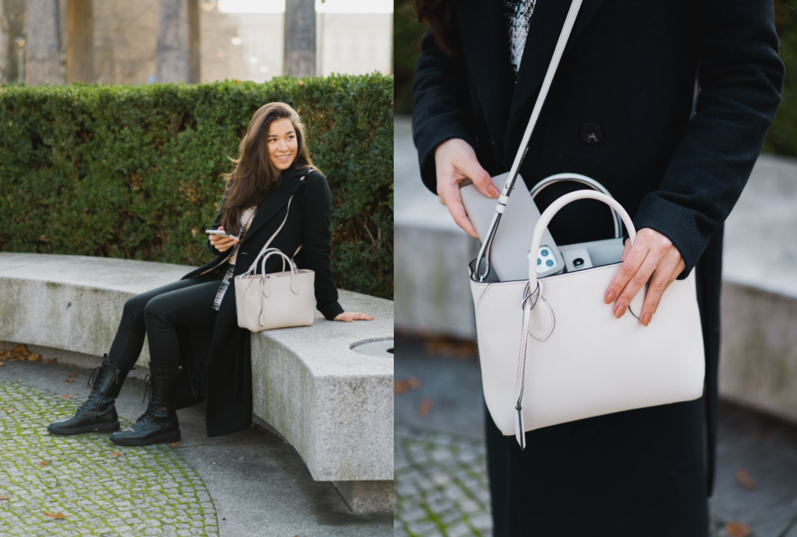 Look Bolsa Branca Feminino