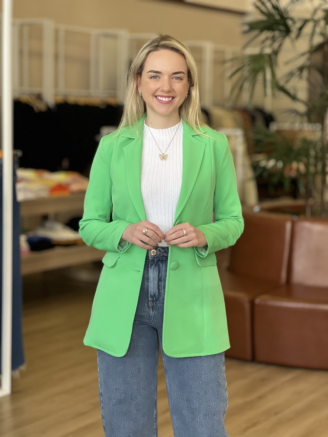 Look Blazer Verde Feminino