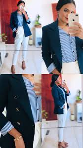 Look Blazer Azul Feminino