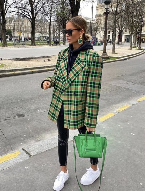 Look Blazer Verde Feminino