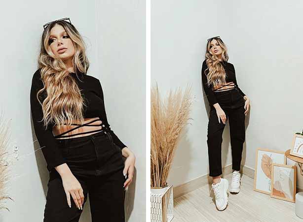 Look Balada Rock Feminino