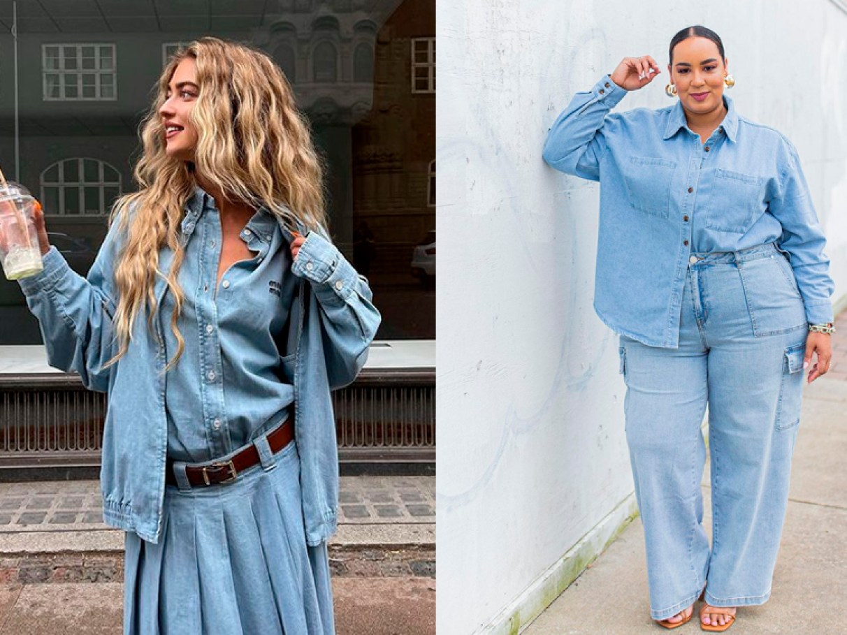 Look Camisa Jeans Feminino