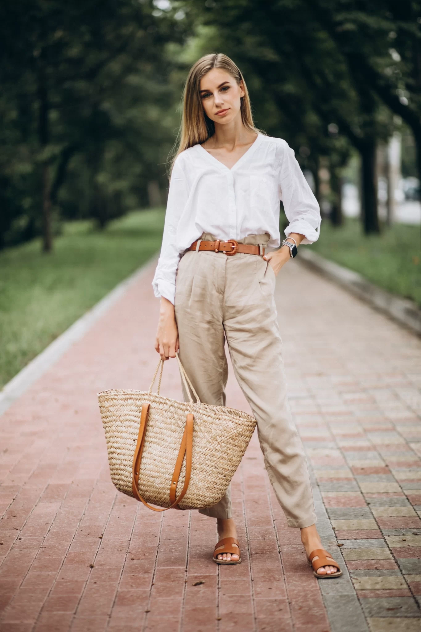 Look Calça Branca Feminino