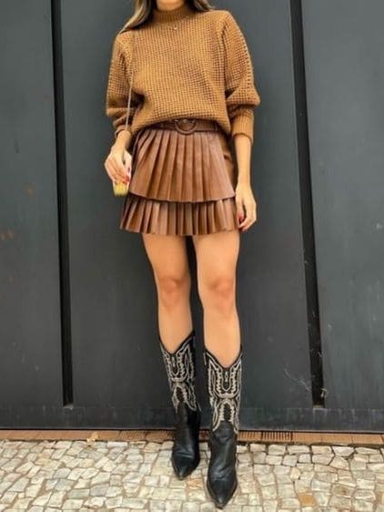 Look Bota Caramelo Feminino