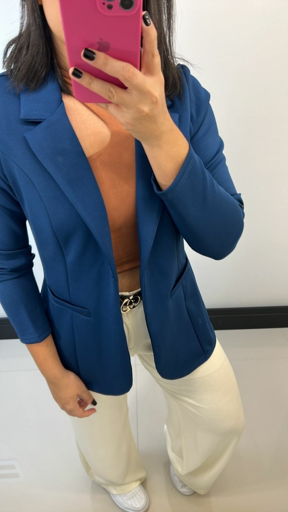 Look Blazer Azul Feminino