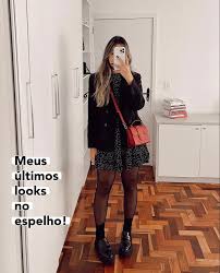 Look Com Meia Calça Feminino