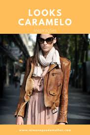 Look Com Jaqueta De Couro Marrom Feminino