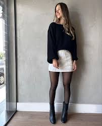 Look Com Meia Calça Feminino