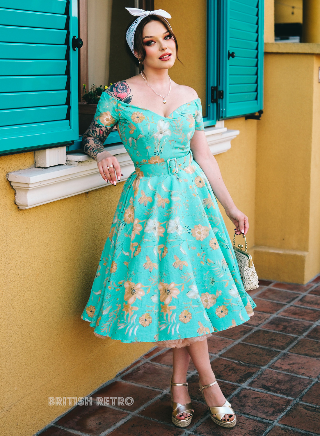 floral dress look