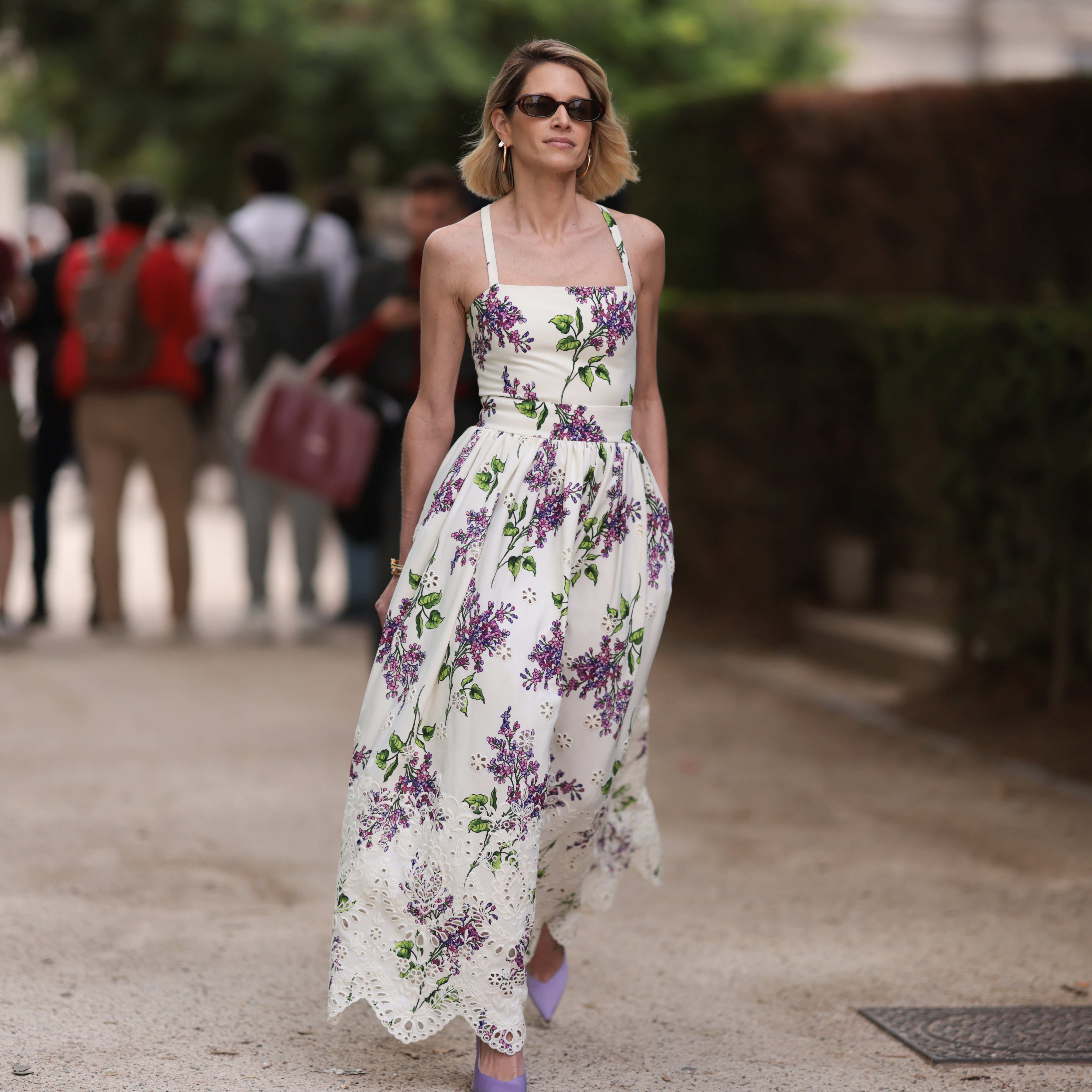 floral dress look