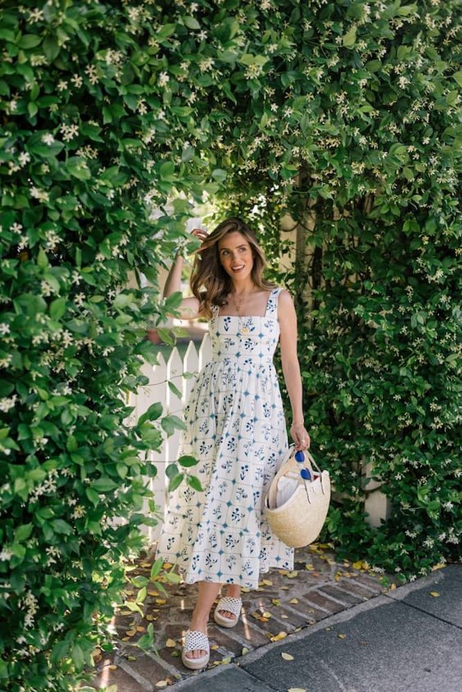 look vestido floral